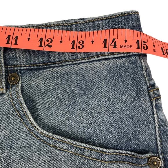 OAT New York High Rise Jeans Women 8/29 Blue Straight Classic Everyday Travel - Picture 9 of 12